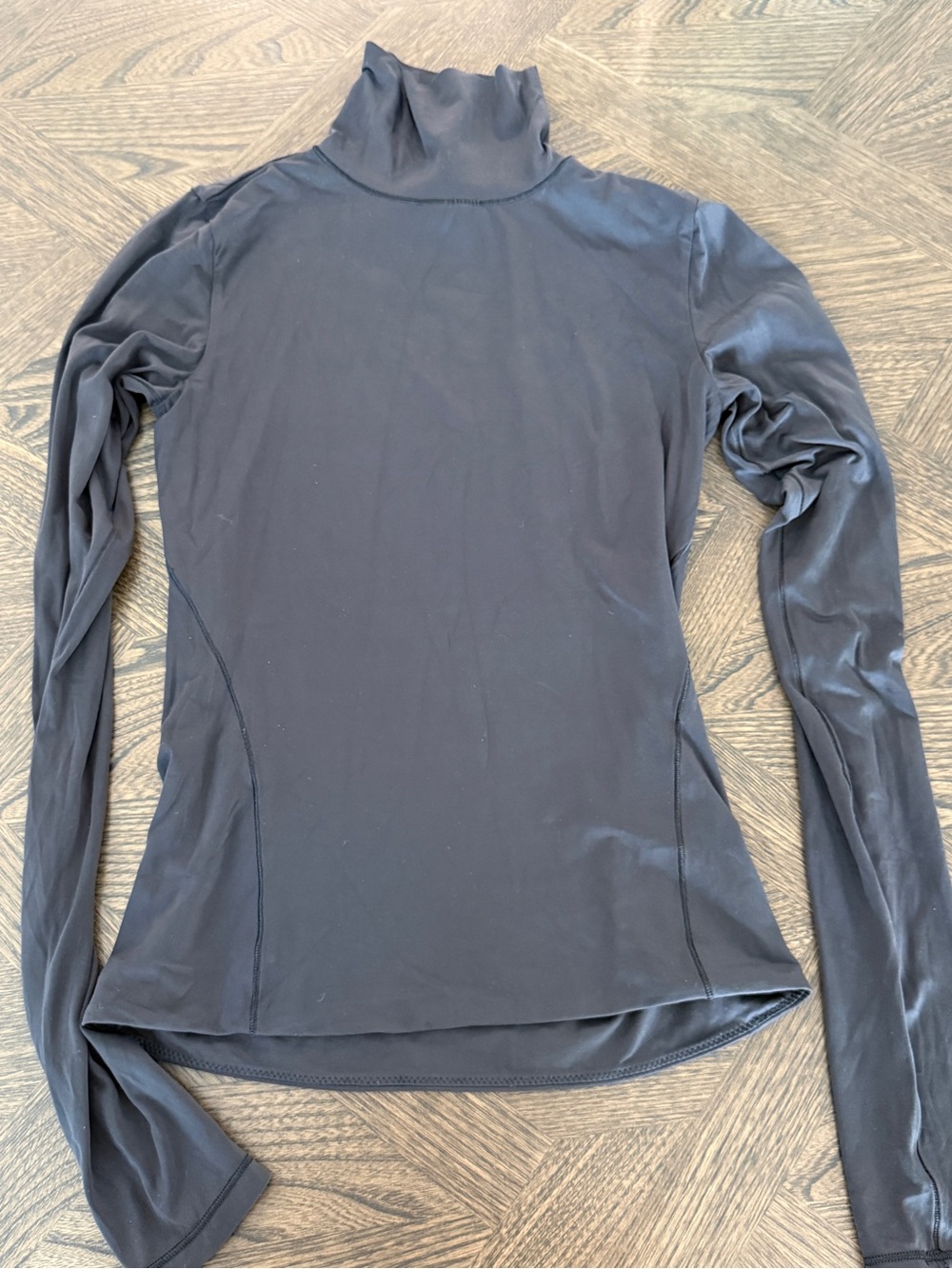 Lululemon Women's Black Turtleneck Top